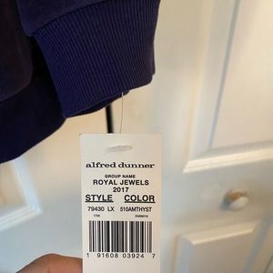 Alfred Dunner soft cotton/polyester blend silver studded jacket